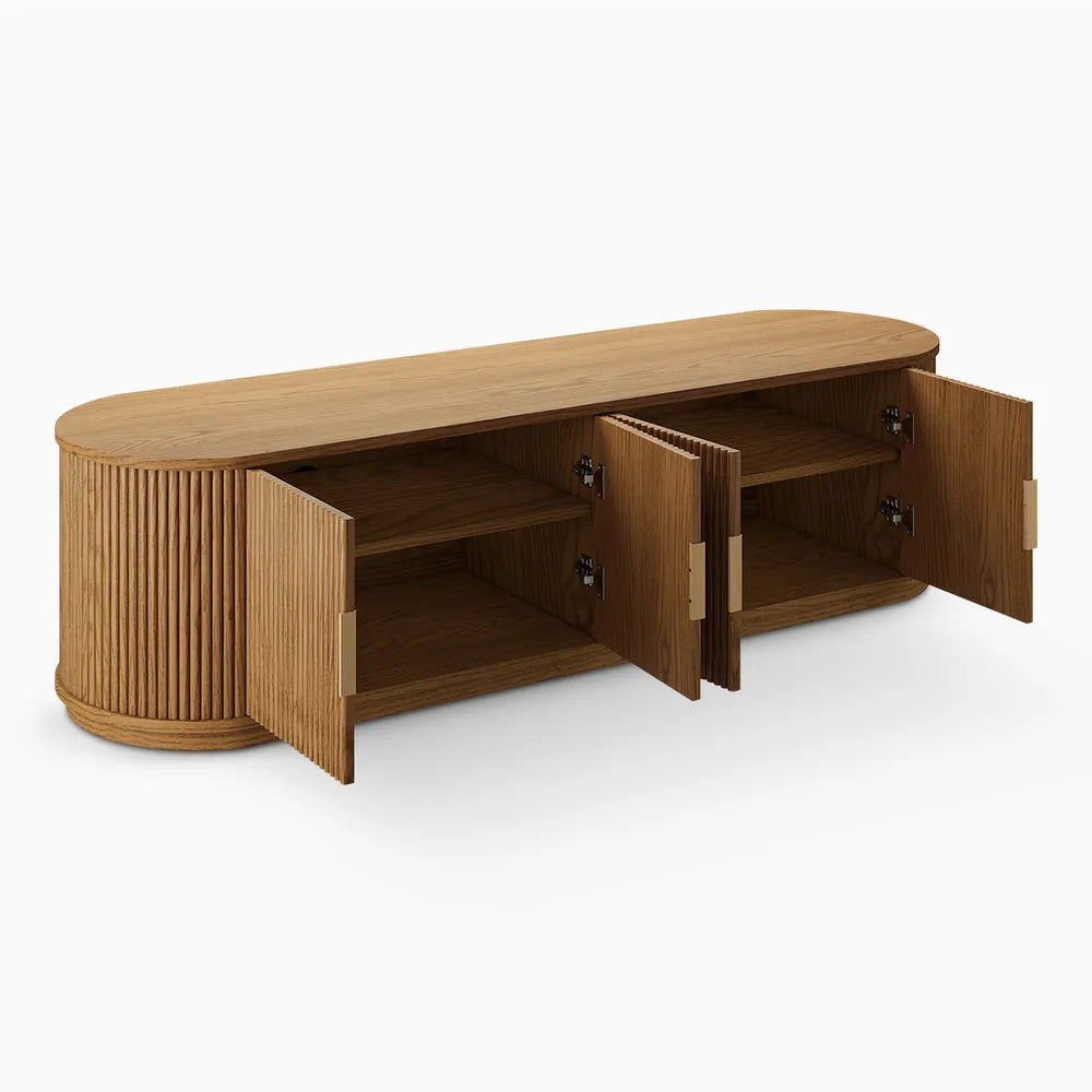 Eichholtz Rolf Oval Wood TV Stand