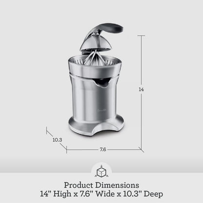 Breville 800CPXL Citrus Press Pro Juicer Machine, Brushed Stainless Steel
