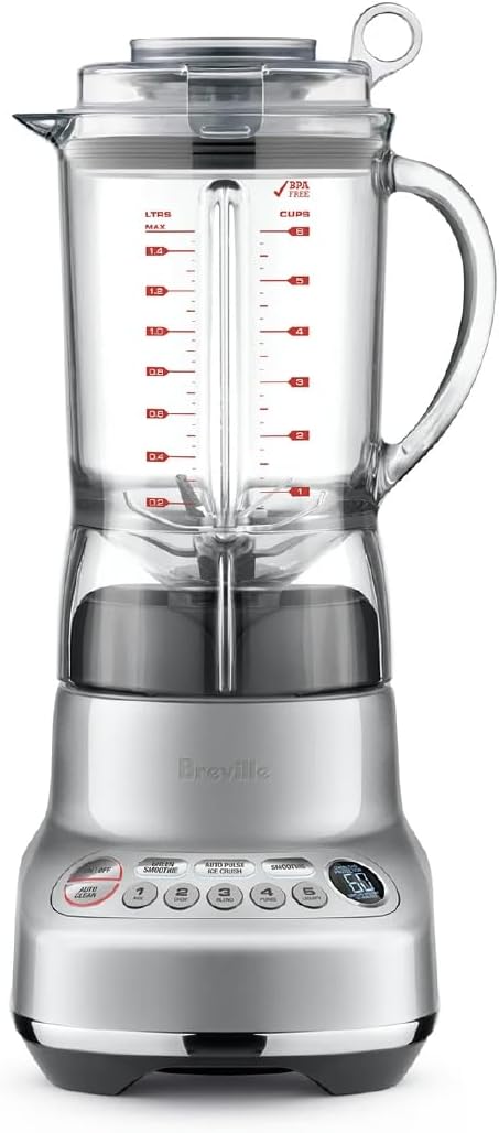 Breville BBL620SIL Fresh and Furious Blender, Silver Silver 50oz