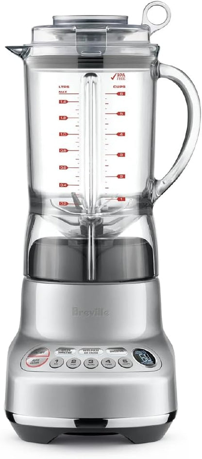 Breville BBL620SIL Fresh and Furious Blender, Silver Silver 50oz