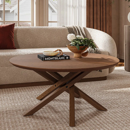 Interiors Round Wood Coffee Table