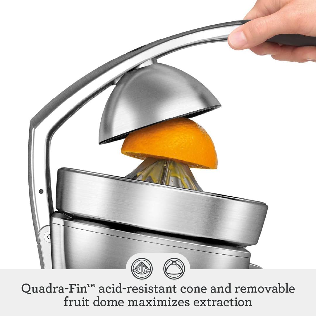 Breville 800CPXL Citrus Press Pro Juicer Machine, Brushed Stainless Steel