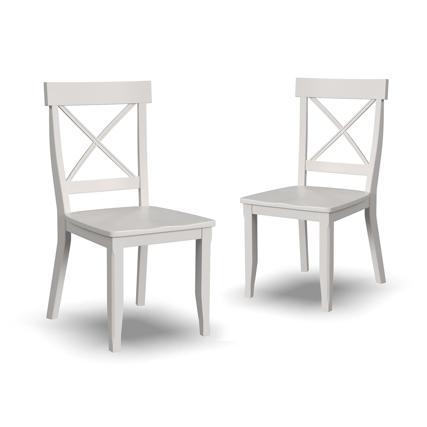 Homestyles Blair Black Dining Chairs, Set of 2 Off-white