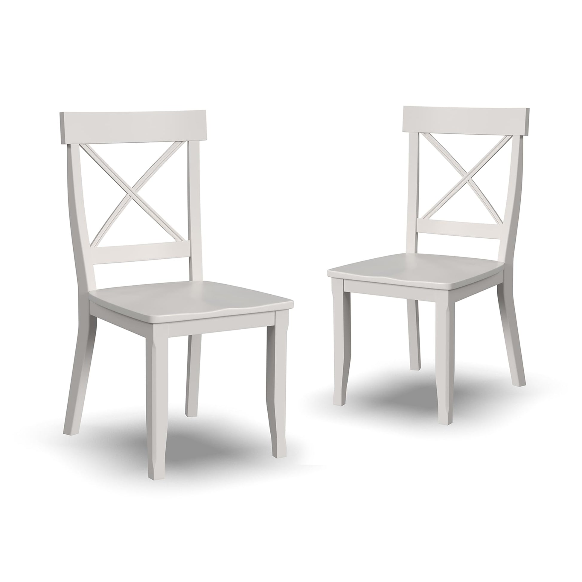 Homestyles Blair Black Dining Chairs, Set of 2 Off-white