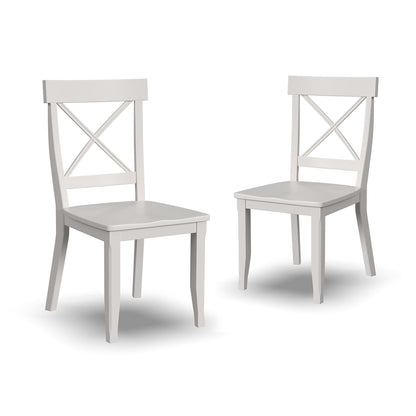 Homestyles Blair Black Dining Chairs, Set of 2 Off-white