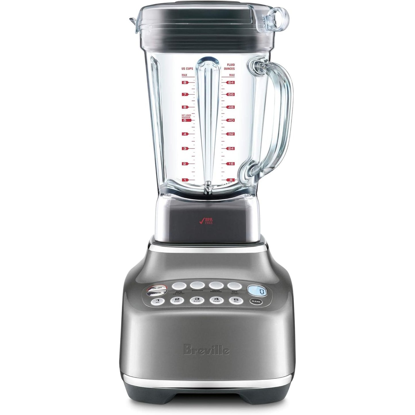 Breville Q Commercial-Grade Home Blender, Smoked Hickory