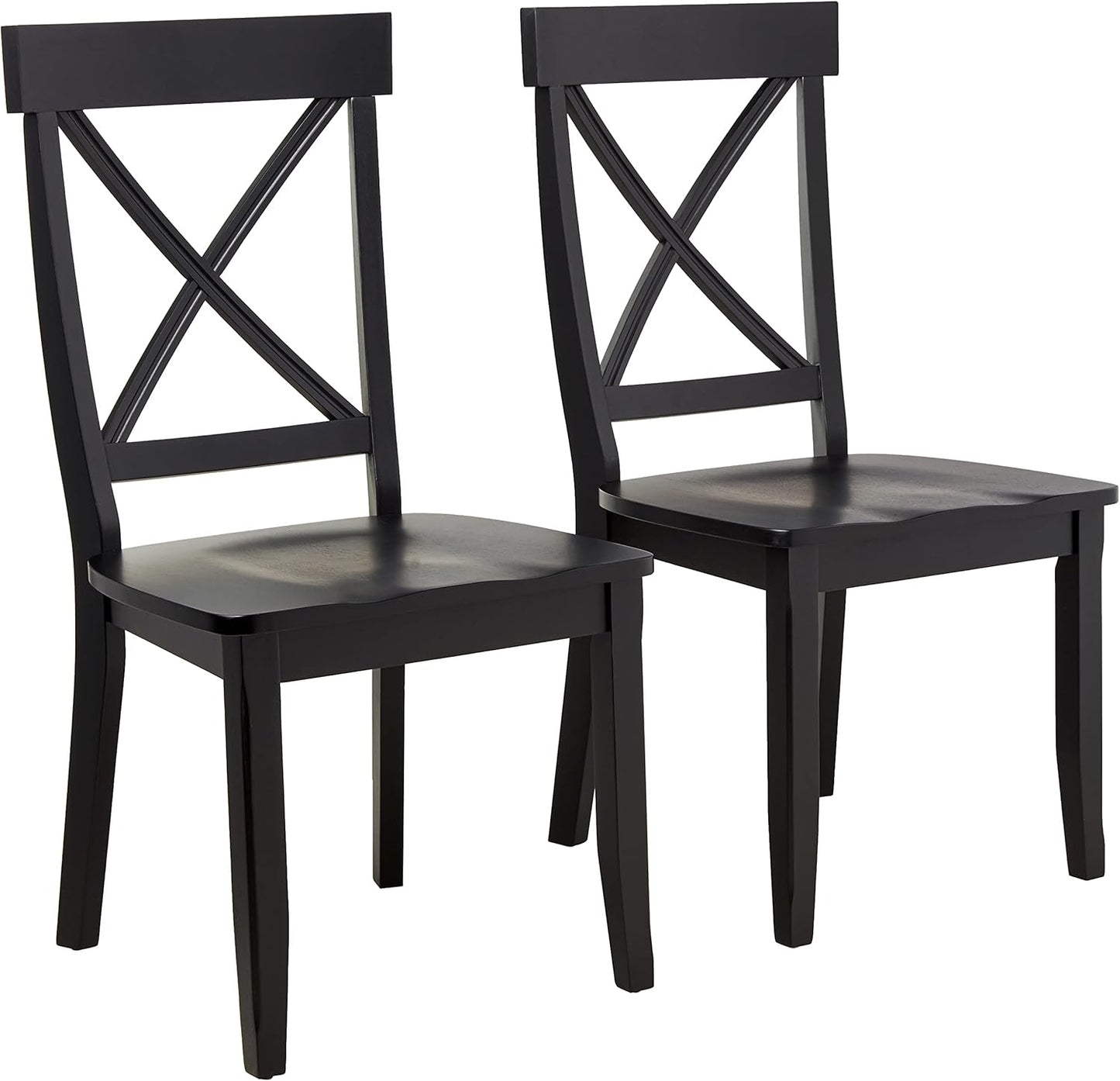 Homestyles Blair Black Dining Chairs, Set of 2 Black