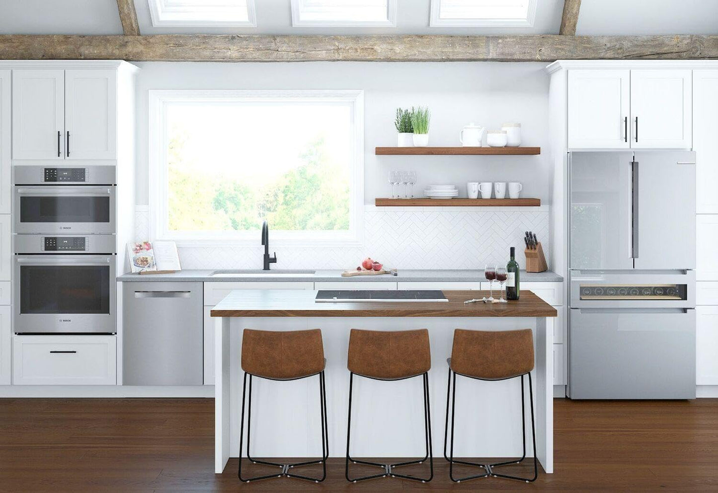 Bosch 36 inch Smart Counter-Depth 4-Door Refrigerator