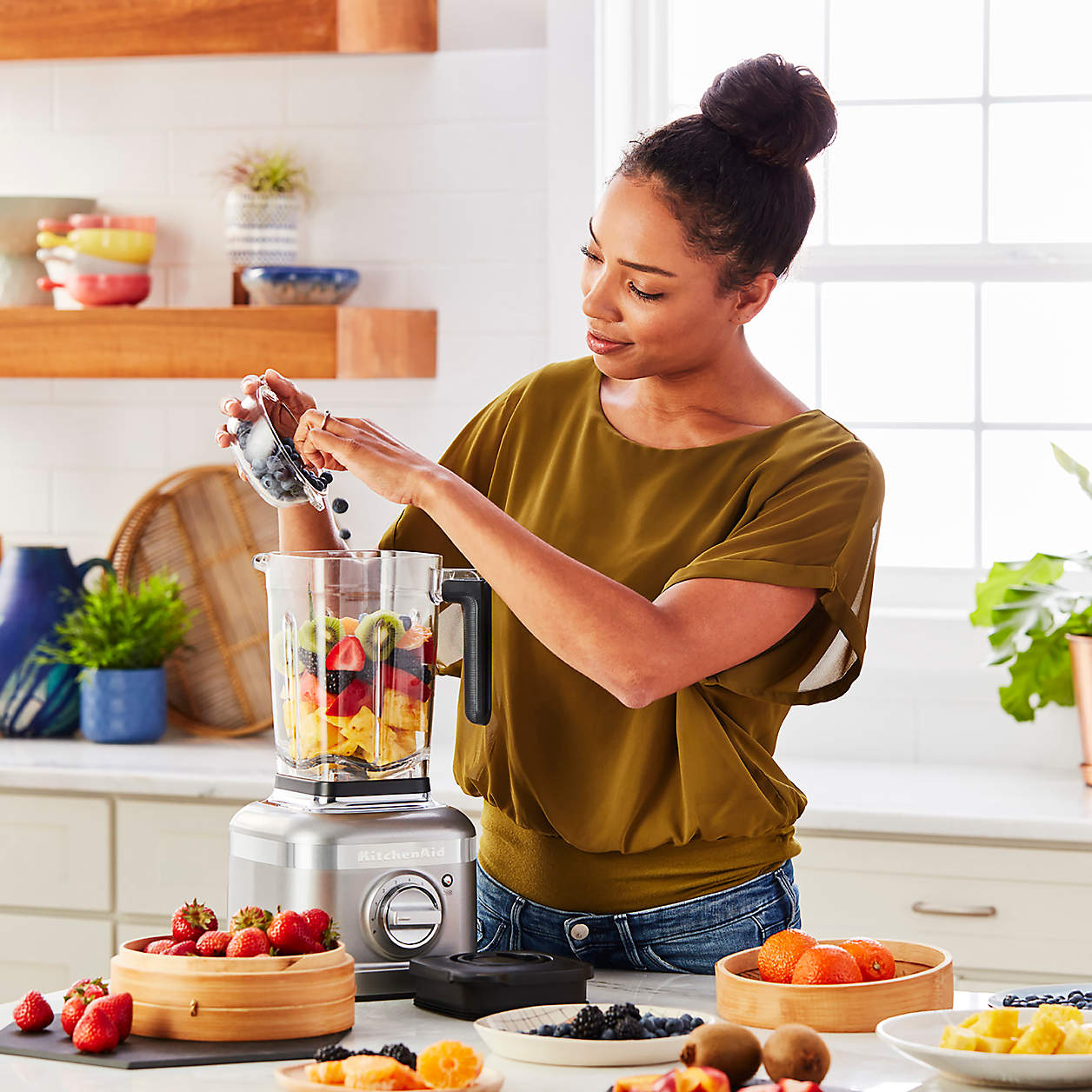 KitchenAid ® K400 Contour Silver Blender`