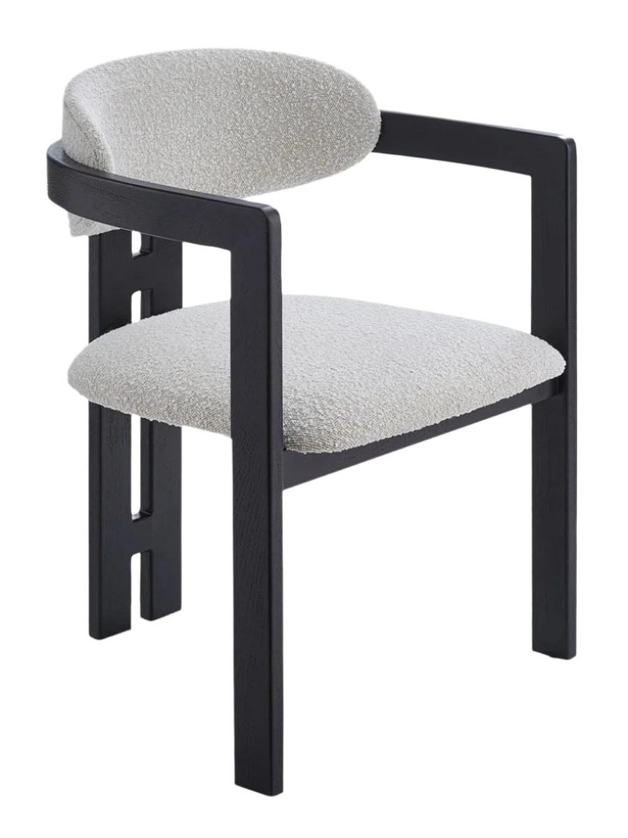 O&Co Counter Stool In Colmer Silver Grain